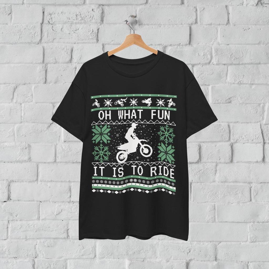 Motocross Christmas T-Shirt, Dirt Bike Christmas Shirt, Biker Holiday Tee
