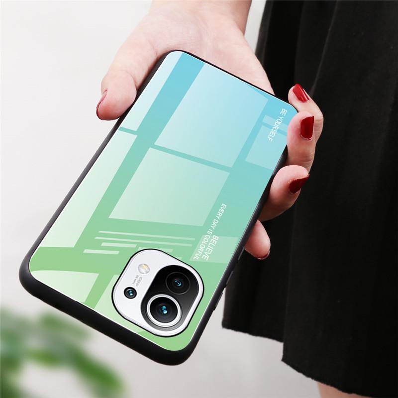 For Xiaomi 11 13 Case Protective Tempered Glass Cover For Xiaomi Mi 11 Ultra 11 Lite 5g Ne 12 12x 12T 11T Pro Case Luxury Cover