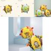 Plush Pet Soccer Ball With Bell For Teething And Entertainment For Small Canines