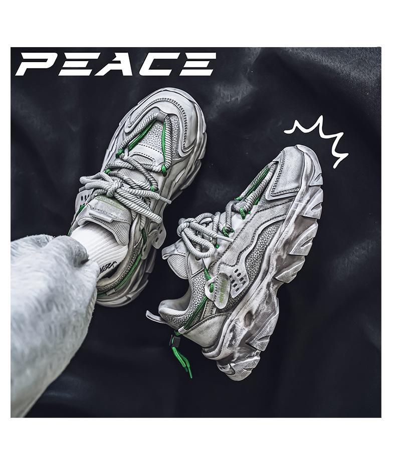 Daddy Shoes Men's 2024 Winter New Casual Platform Men's Sneakers Internet Celebrity Viral Trends Dirty Shoes