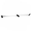 40cm length Hanging Rod Telescopic adjustable Top mounted Clothes Hanger Black color Pull sliding design Wardrobe Rail