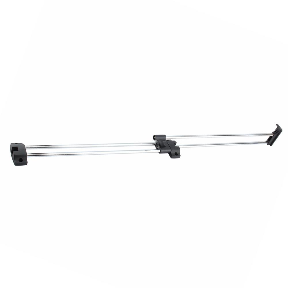 40cm length Hanging Rod Telescopic adjustable Top mounted Clothes Hanger Black color Pull sliding design Wardrobe Rail