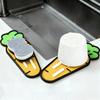 Pot Lid Holder Carrot Shape Heat-Resistant Rest Dish Drying Mat For Kitchen Counter Storage Spatula Pot Lid Cutting Board Soap