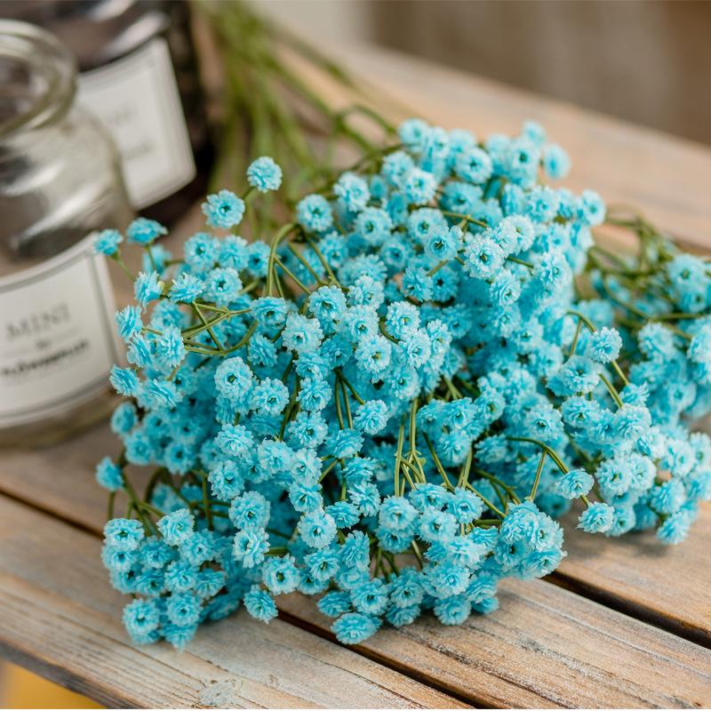 Silk Gypsophila Bouquet: Artificial Floral Arrangement for Living Room or Dining Table Decor
