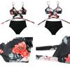 High Waist  Sexy Bikini Set 2025  Biquini Swimwear Women Two Pieces Swimsuit Floral Beachwear V-Neck Bathing Suits Female