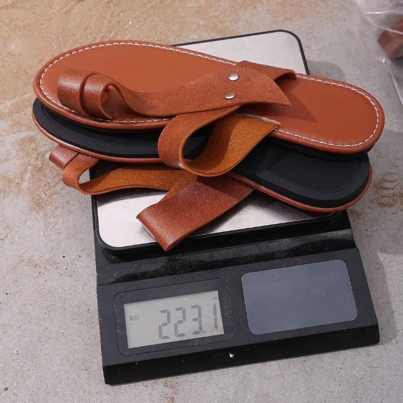 New Style Flat Shoes - Women's Large Size Casual Beach Flip-flops