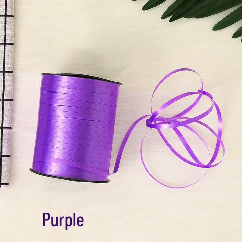 Solid Color Helium Balloon Ribbon - Red, Blue, Pink, Purple, Green, Yellow Multicolor Balloon String for Tying