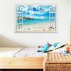 Island Beach Seagull Hot Air Balloon 3D Creative Wall Sticker Home Room Decoration Painting