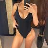 New Sexy Strappy V Neck High Cut Women Swimwear One Piece Swimsuit Female Backless Monokini Bather Bathing Suit Swim Lady
