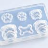 Assorted-Cavity Dog Casting Mould with Pet-Themed Motifs and Flexible Construction for Candle and Resin Craft Projects