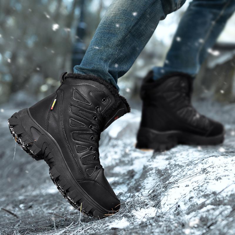 39-48 Plus Size Russian Style Winter Boots Waterproof Outdoor Ankle Boots For Men Snow Boots High Men Footwear