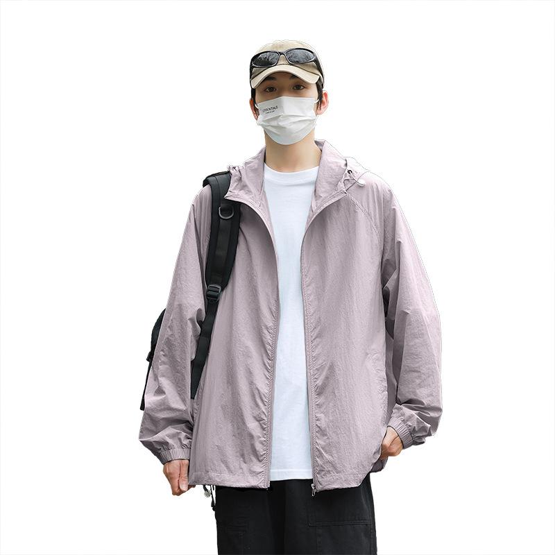 Dopamine Summer Couple UV Protection Hooded Skin Clothing Sunscreen Clothing Outdoor Men's and Women's Sunscreen Clothing Fishing