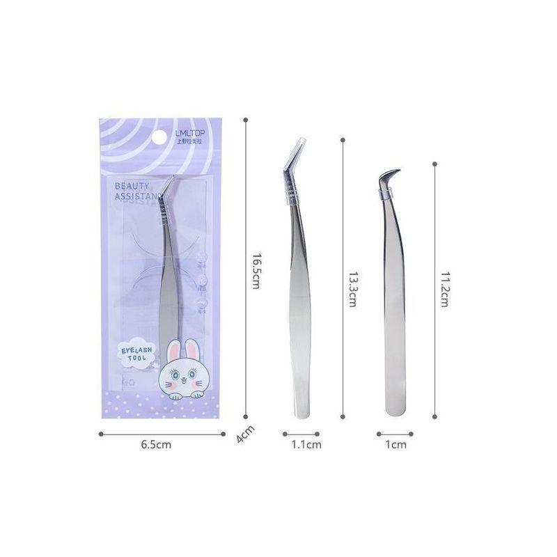 YOUSHA - Stainless Steel Eyelash Tweezers (various Designs)
