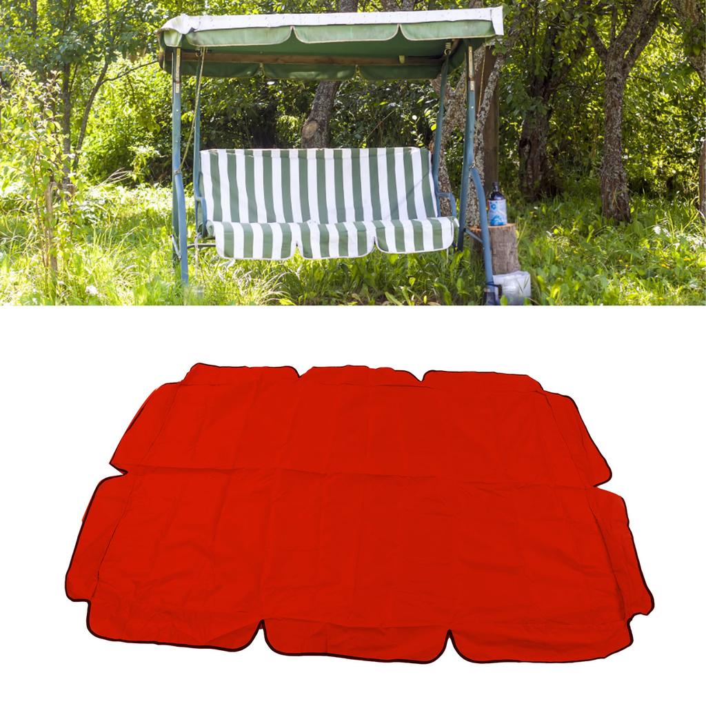 Waterproof Outdoor Swing Canopy Replacement 420D Silver Coated Oxford Fabric Swing Chair Canopy for Outdoor Garden Patio