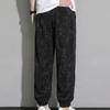 Men's Plus Size Tie-Dye Jogger Pants, Elastic Waist Casual Summer Trousers (4XL-10XL)