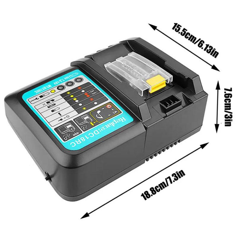 DC18RC For battery pin 18V Drill Battery Charger 3A Li-ion Charger for 14.4V 18V LXT BL1815 BL1860 BL1430 BL1450