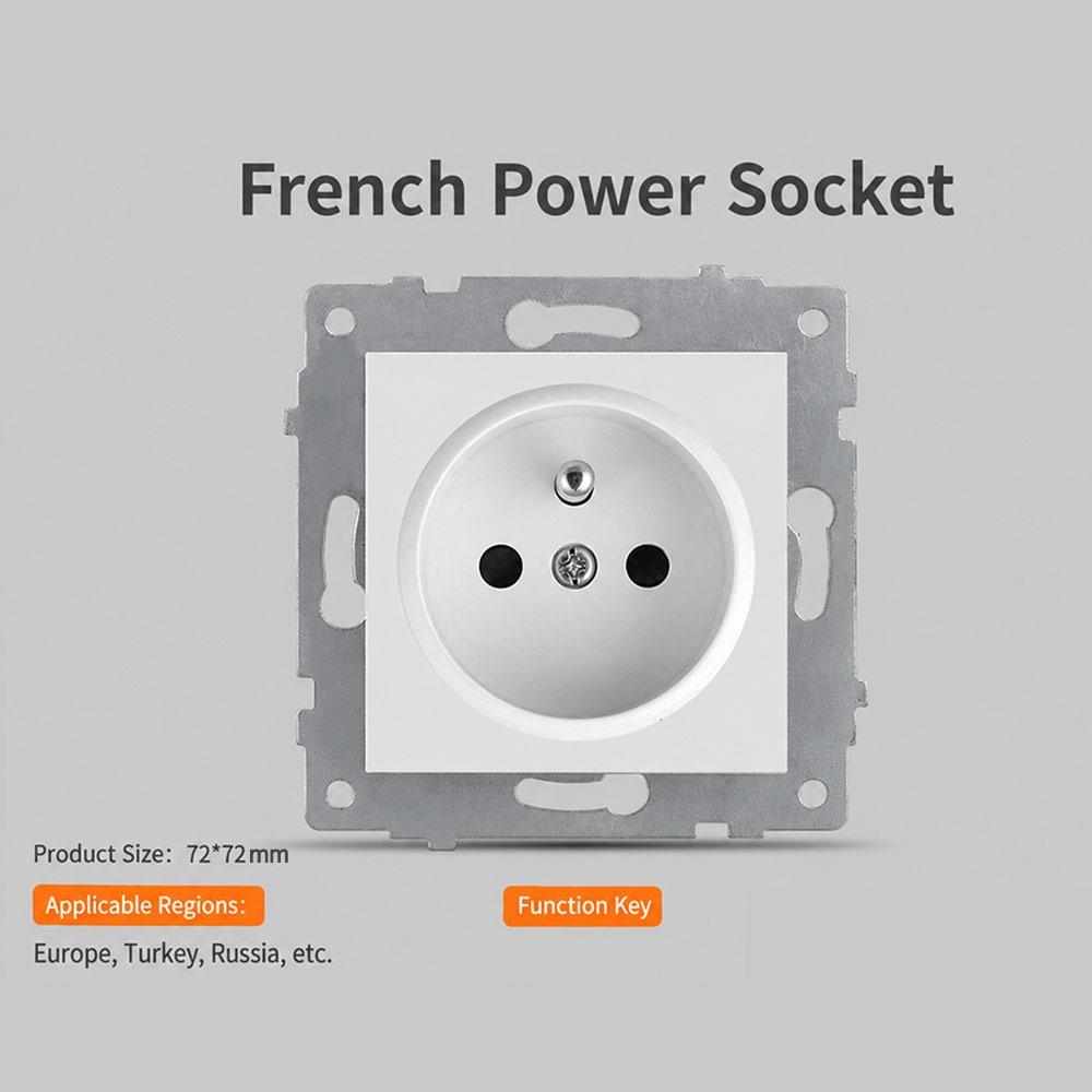 1Pcs Dual USB Fast Charge Panel Wall Switch Wall Power Socket Switch  for EU Standard Wall Mount DIY