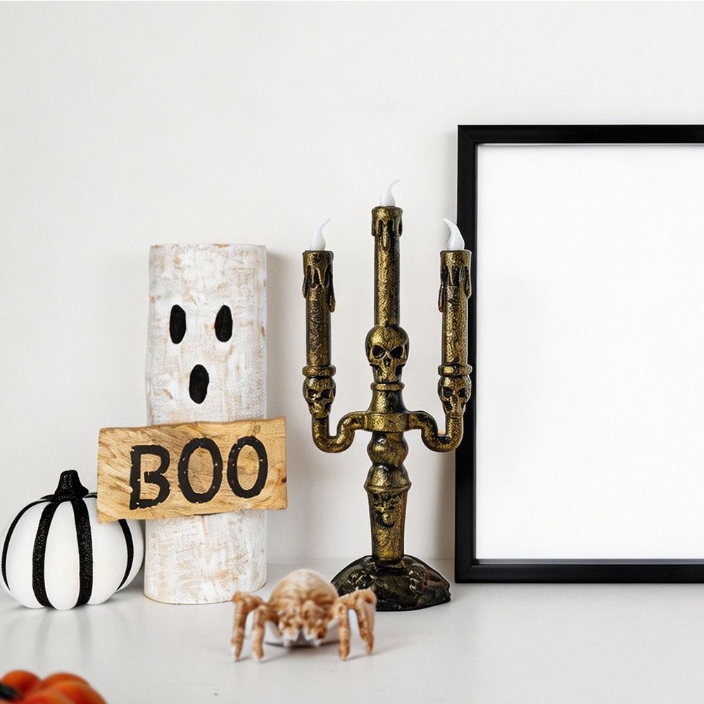 Pumpkin Spider Pumpkin Electronic Candle Multicolor Spider Light  Home Decoration