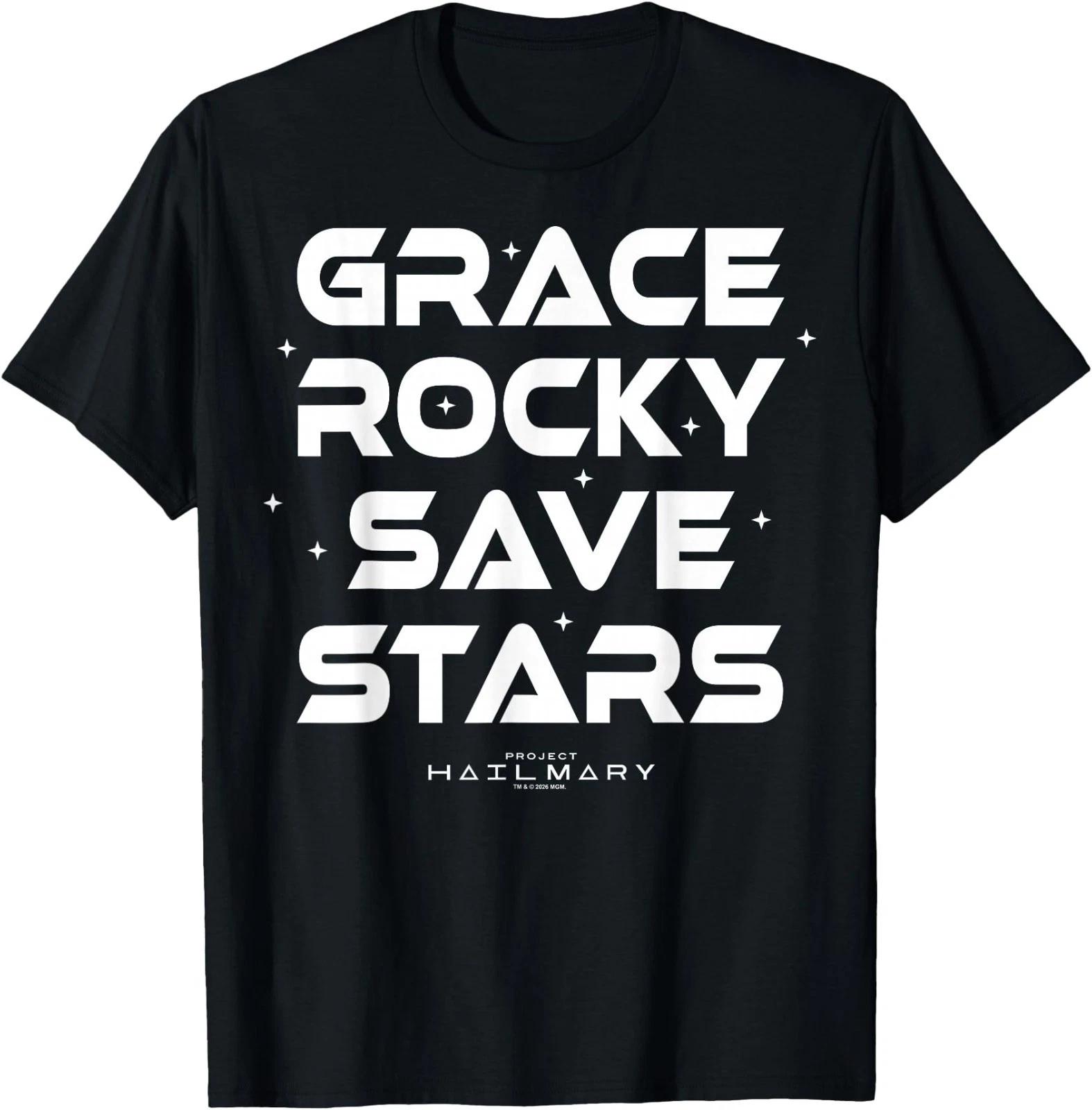 

Project Hail Mary Grace Rocky Save Stars Poster T-Shirt 2XL