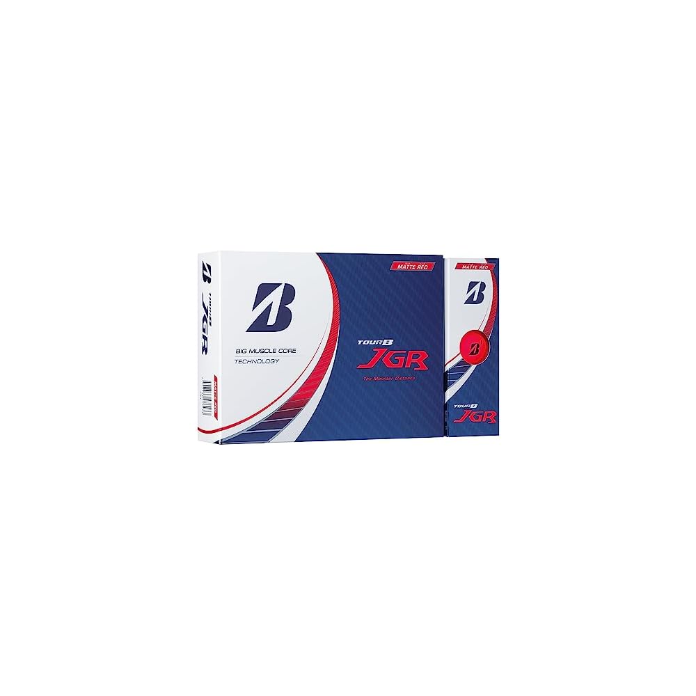 Bridgestone TOUR B JGR Golf Balls 12 Pack Matte Red 2023 Model