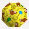 Curious George, Bananas Automatic Opening and Closing, 8 rib Structure Portable Umbrella, Suitable for Men and Women in All Seasons  Perfect