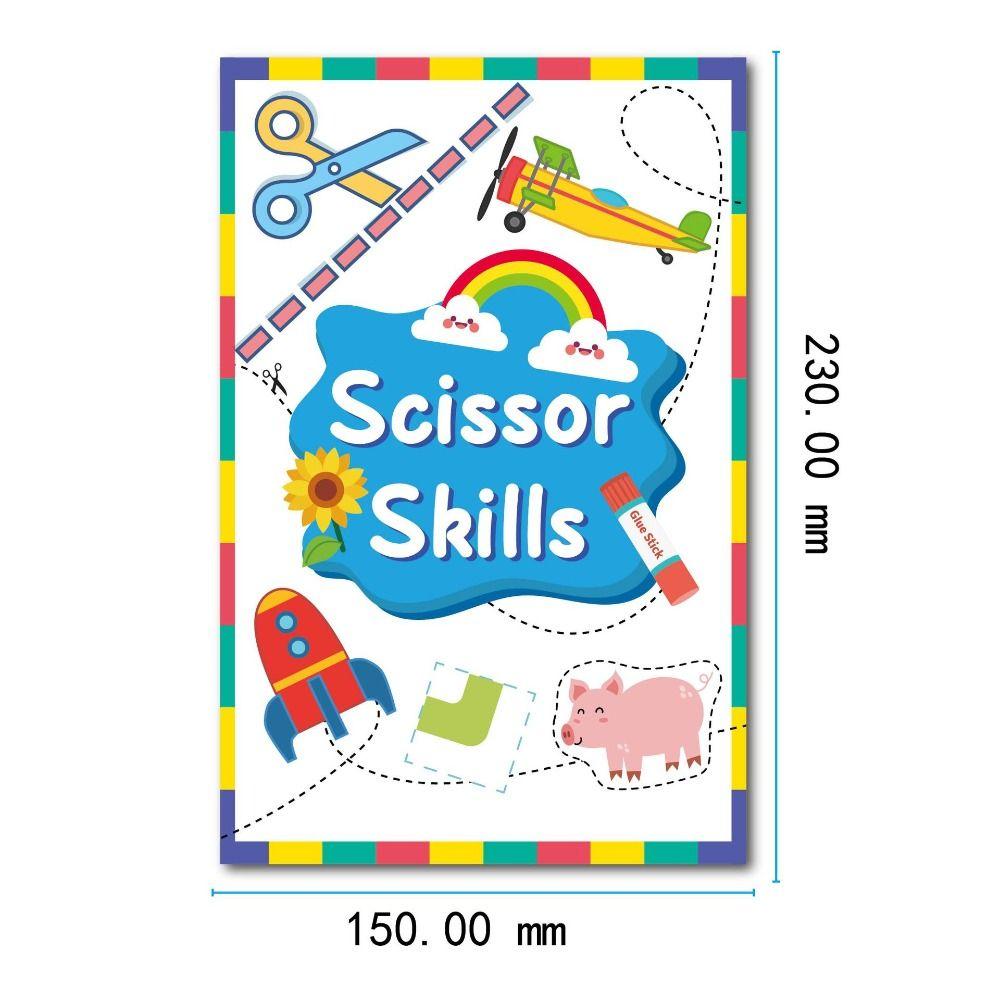 Paper Children's Paper-cut Book Montessori Children Handmade Paper Toy  Kids Toddlers Children