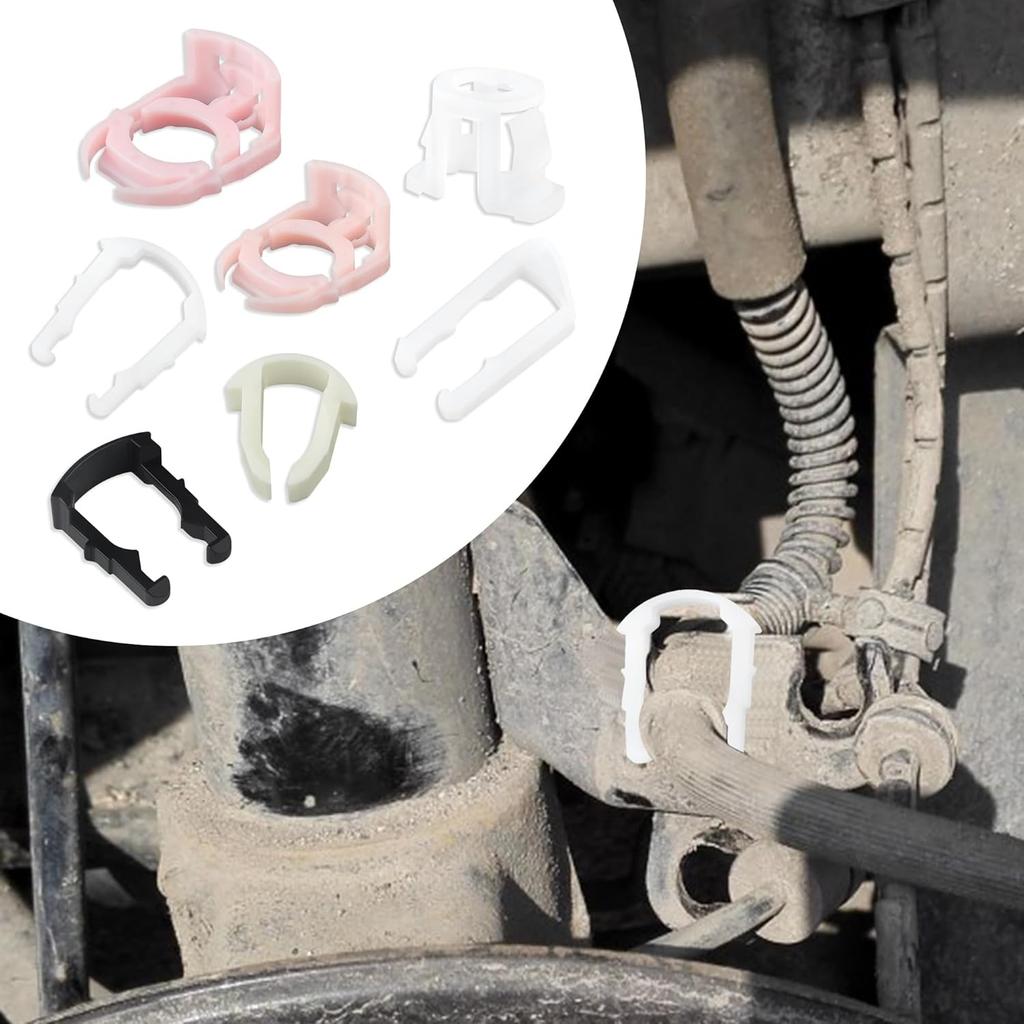 70PCS Car Fuel Line Clips,7 Size Nylon Fuel Line Repair Kit Replacement 3/8" & 5/16" Fuel Line Clamp,Durable Fuel Hose Retainer Clips Compatible With