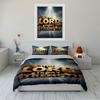 Lion With "The Lord Is My Strength" Text Bedding set (1 duvet cover, 2 pillowcases, duvet not included)