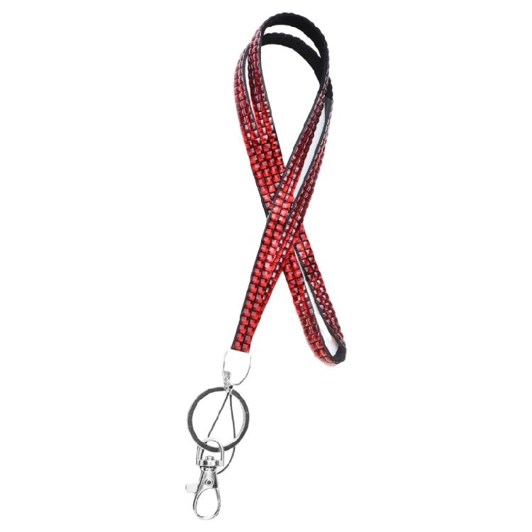 Correa de Pedrería Cordón de Cristal Portatarjetas Correas de Cuerda con Pinza Metálica Cuerda para el Cuello de Smartphone Multicolor