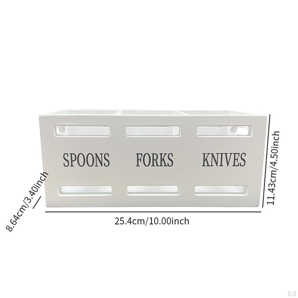 Köksredskapshållare Matlagningsorganisatör med 3 Fack Bestick för Catering