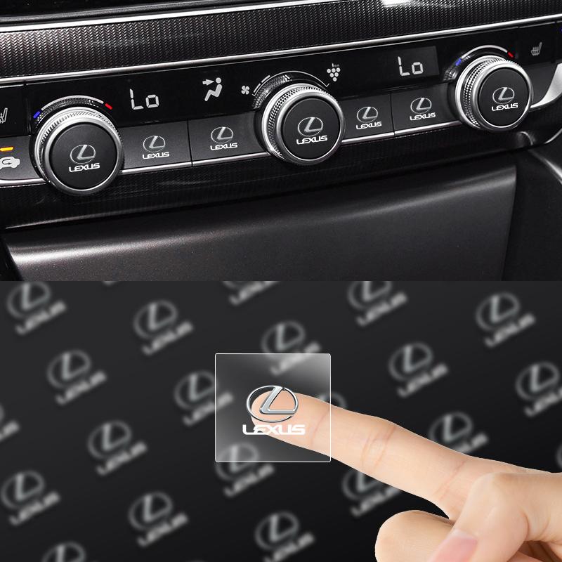 Car Steering Wheel Badge Stickers Car Door Handle Label Decal for Lexus ES300 RX330 RX300 GS300 IS250 IS200 CT200h NX RX AEO1