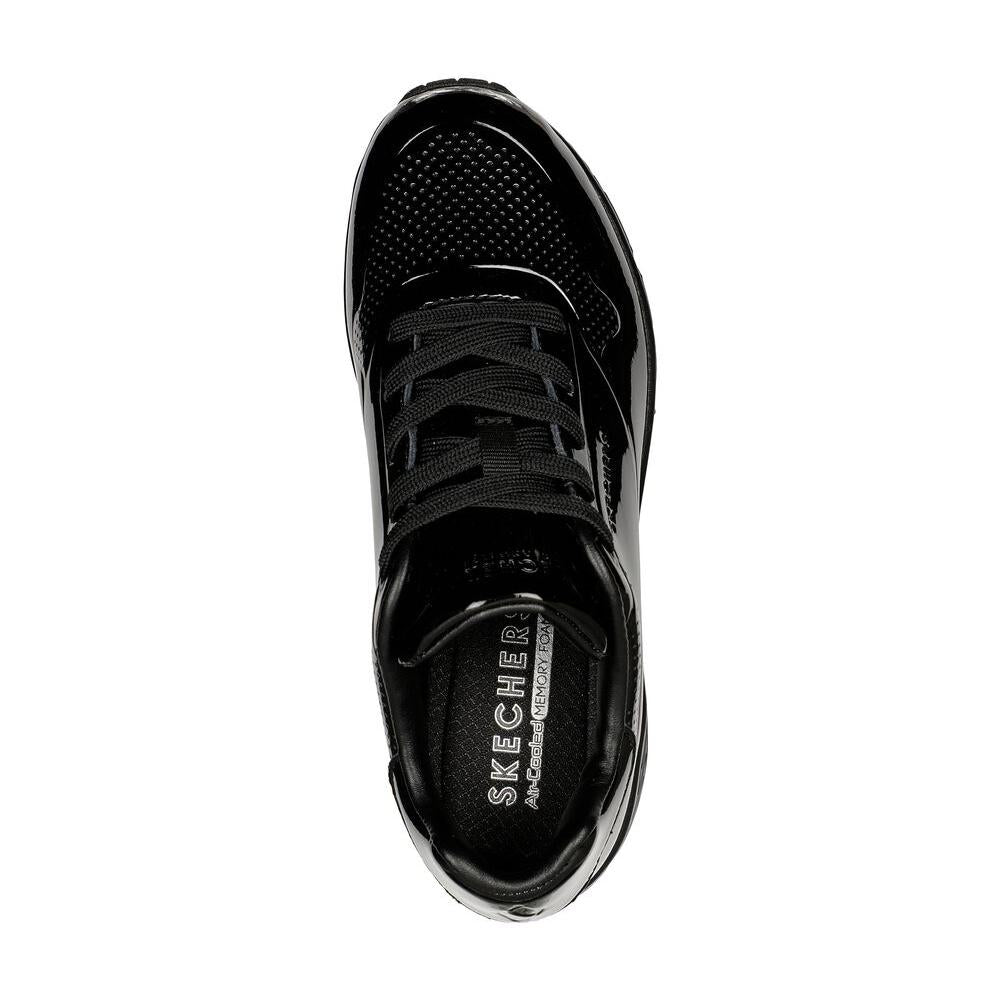 Sneakers Skechers schwarz Lackleder Uno Shiny One