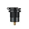 4.8A 12V Car Boat Dual USB Fast Charger Adapter Power Outlet Socket w/ Voltmeter
