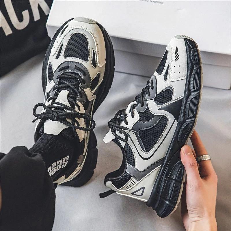 Mesh Upper Male Sports Shoes Outdoor Running All Brands High Quality Hiking Trekking Simple Breathable Gym Men's Casual Sneakers