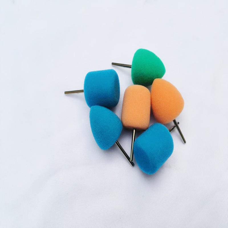 3MM & 6MM Shank Car Polishing & Grinding Sponge Wheel - Cylindrical & Conical Heads for Fine Polishing