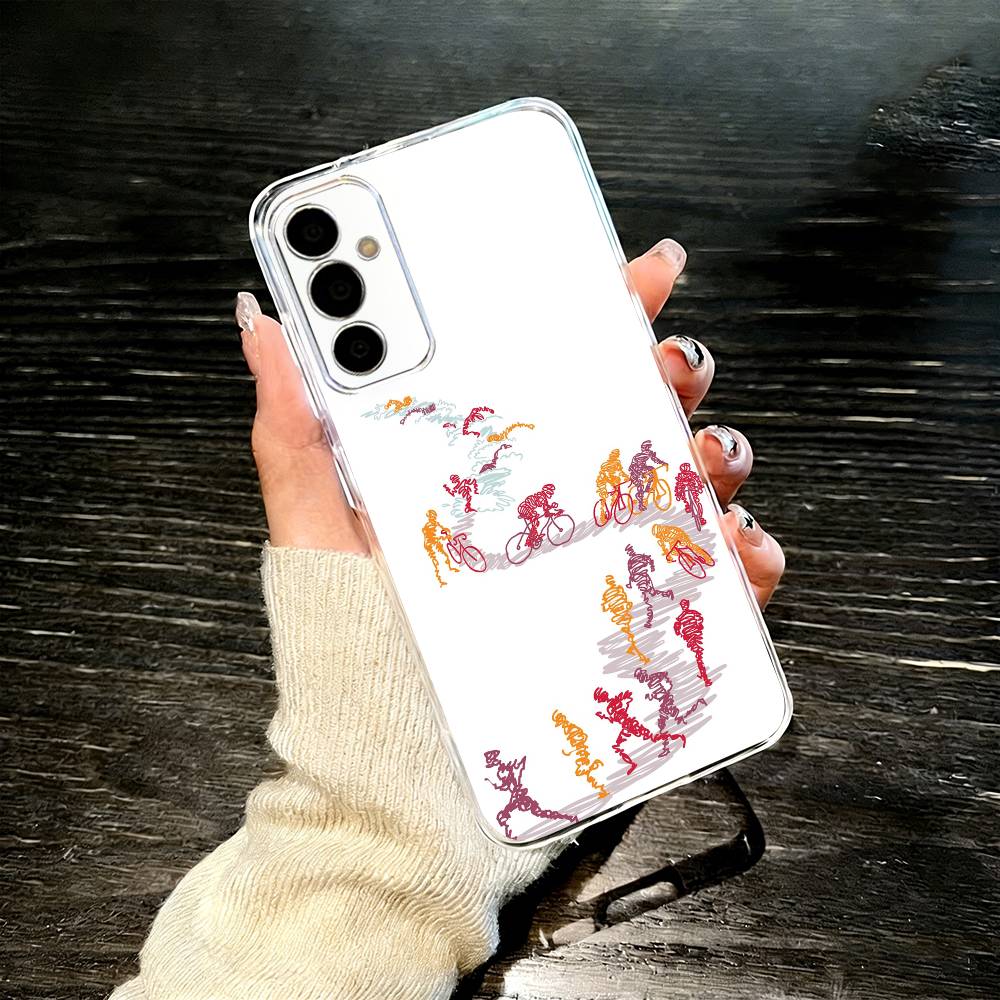 t-Triathlon s-Swim Bike Run Tri Life Phone Case For SamsungA10,12,20,21S,30,31,40,50,51,52,70,71 Transparent Cover Samsung a12