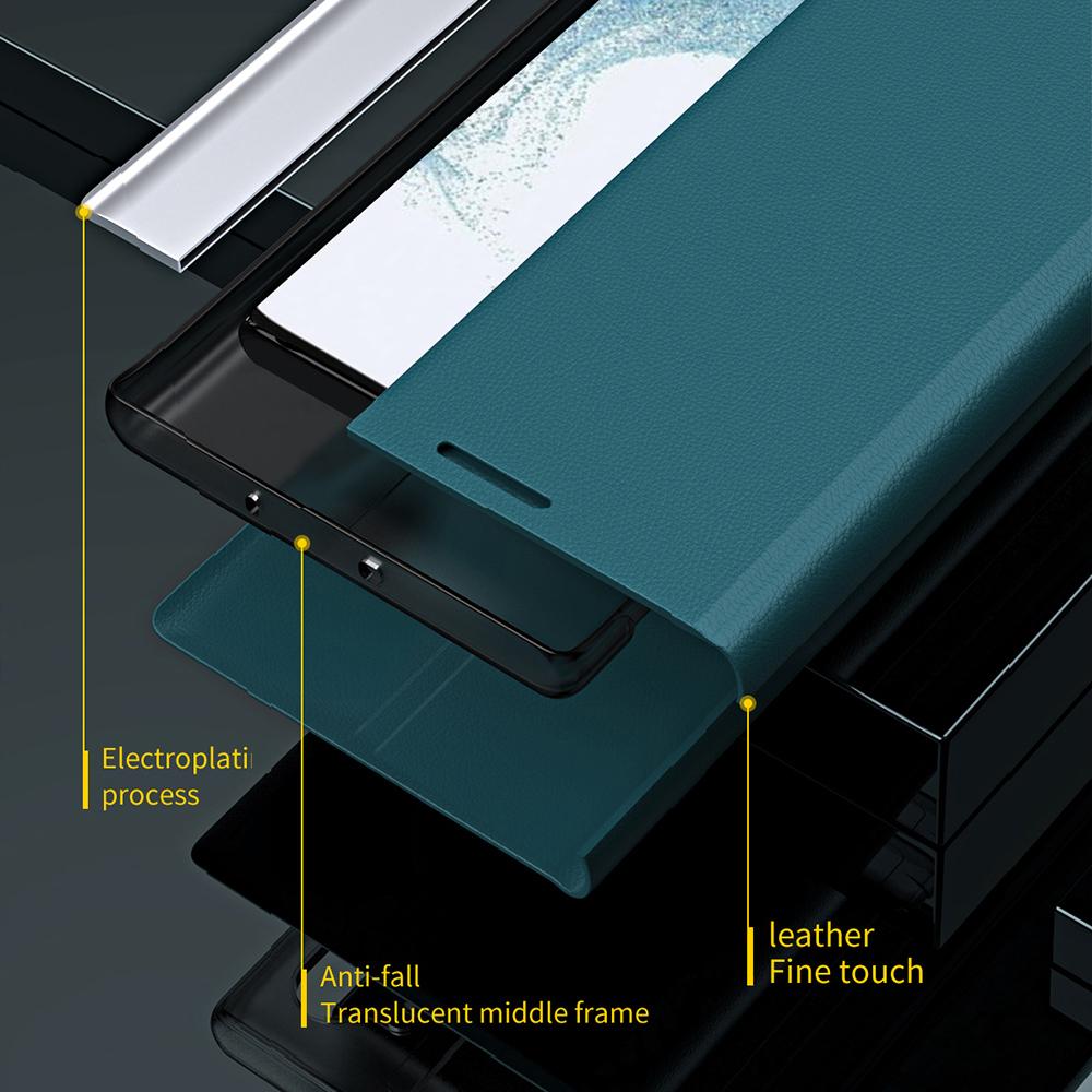 Für Samsung Galaxy A16 5G/A16 4G Hülle Sturzsichere Leder-Handyhülle mit Ständer