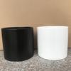 Matte Black and White Flower Pot Set with Black and White Flower Pot, Matte Monochrome Flower Pot Personalized Flower Pot.