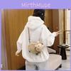 Korean Style Small Square Plush Bag With Cow Pattern For Girls And Teens