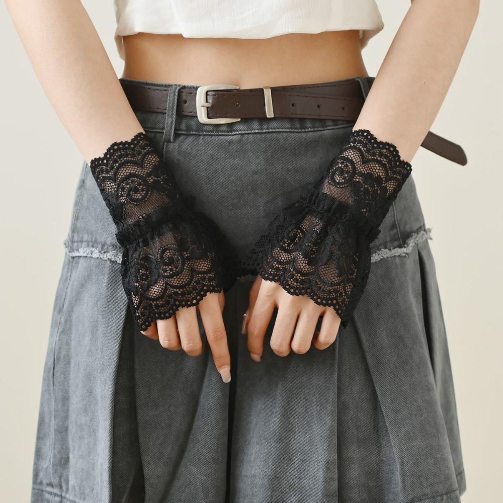 White Black Fake Cuff Detachable Wrist Cuff New False Sleeve Cuffs