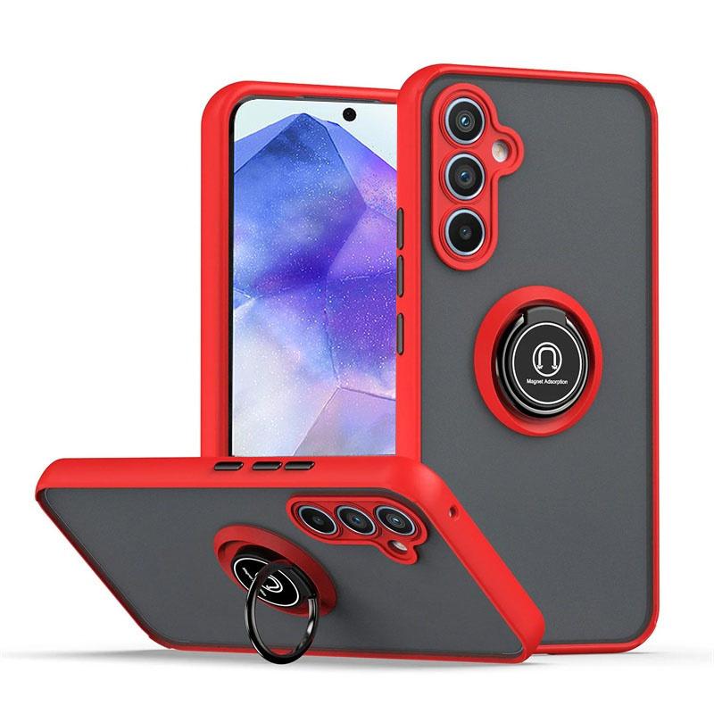 Matte magnetische Ringhüllen für Samsung Galaxy A55 5G A35 A25 A15 A53 A33 A23 A13 Hülle für Samsung A54 A34 A24 A14 4G A52 Cover