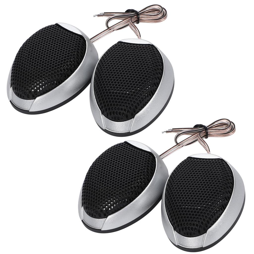 Calm Wish Car Audio Speakers, Tweeter, Subwoofer, Set of 4, Mini Compact Satellite, Custom Stereo, Universal Fit