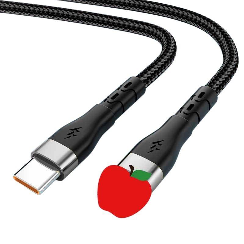 120W Fast Charging 6A Braided PD Cable for Apple 14/13/12/11/8s