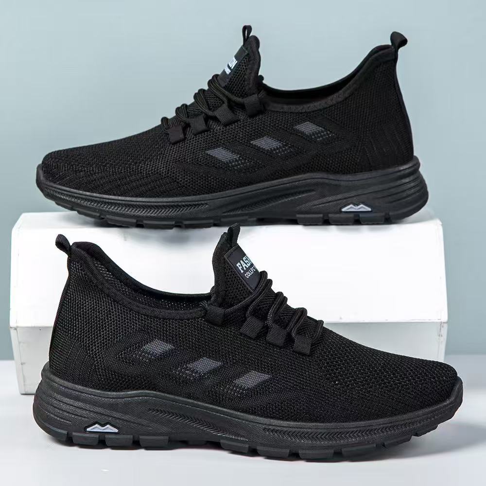 Slip-blocking shoes men's work shoes chef sports breathable men's shoes spring and autumn soft sole comfortable and lightweight sports casual shoes