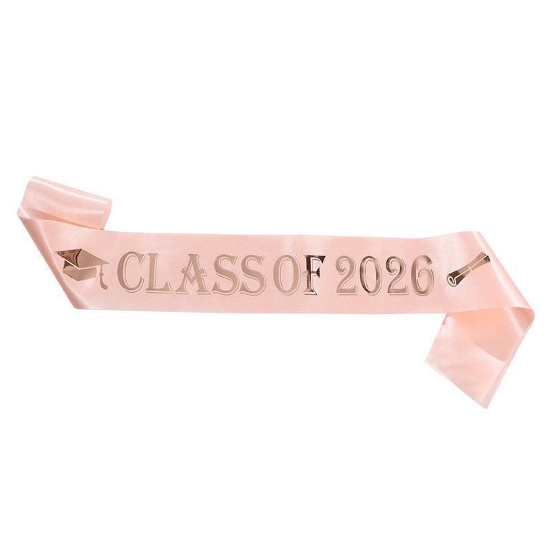 European Class of 2026 Glitter Graduation Ceremony Sash