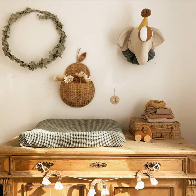 Bedårande elefant Huvud Väggdekoration - djurhuvud Gosedjur - Perfekt för Barnrum och Fotograferingar