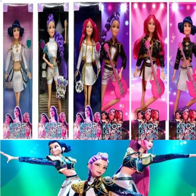 NEW Doll Toys Kpop Demon Hunters Action Figure Toy Rumi Mira Zoey Beautiful Princess Baby Girl Dolls Plastic DIY Toy for Girls
