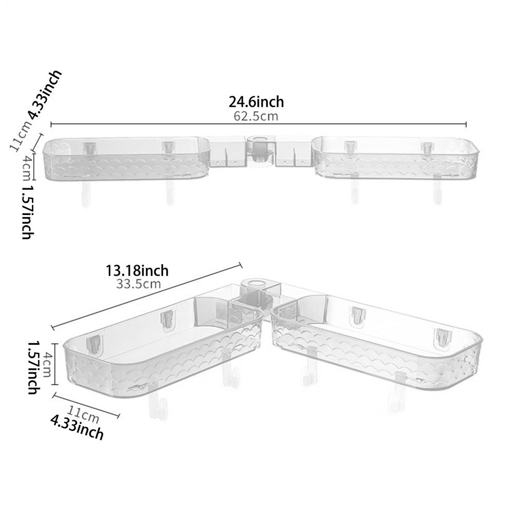 

Corner Shelves For Shower Drainign Stable Multifunctional Stand Bathroom Wall Floating Shelves For Routine Sink Hygiene Kitchen