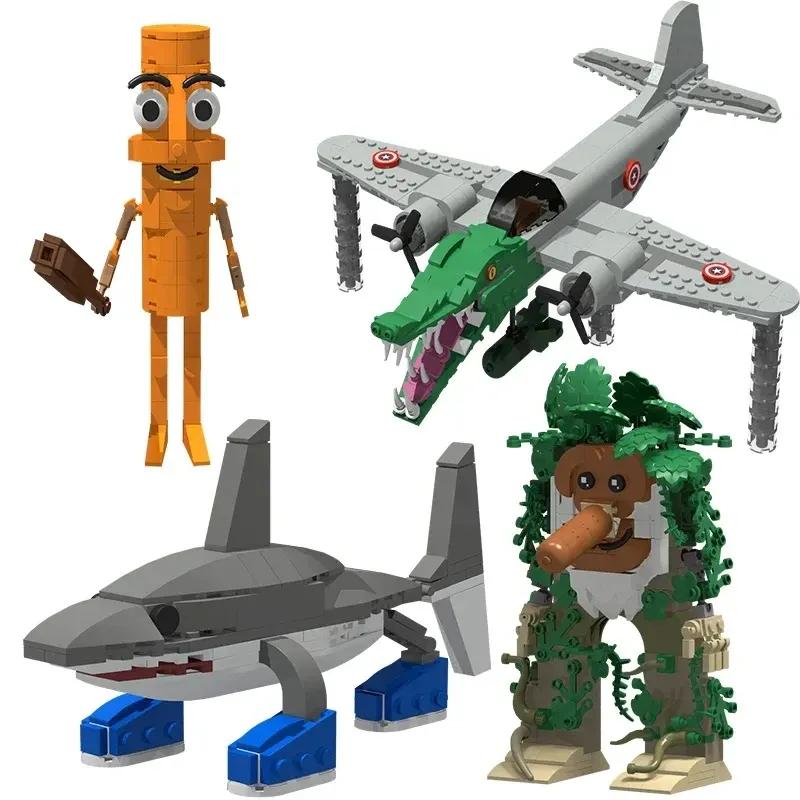 Tung Tung Sahur Figure Model Dolls Tralalero Tralala Brainrot Italy Brainrot Assembling Toys Children Assembly Funny Toy Gifts