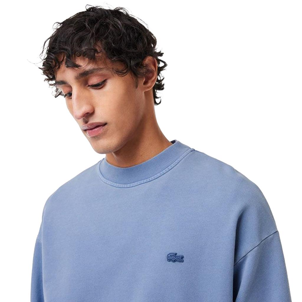 Lacoste Herren Sweatshirt mit Naturfärbung und lockerer Passform